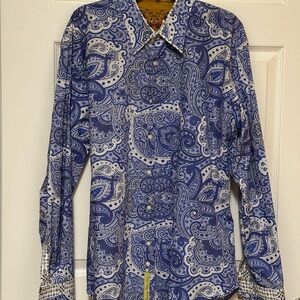 Robert Graham men’s shirt. Worn once, in pristine condition. Size XXL
